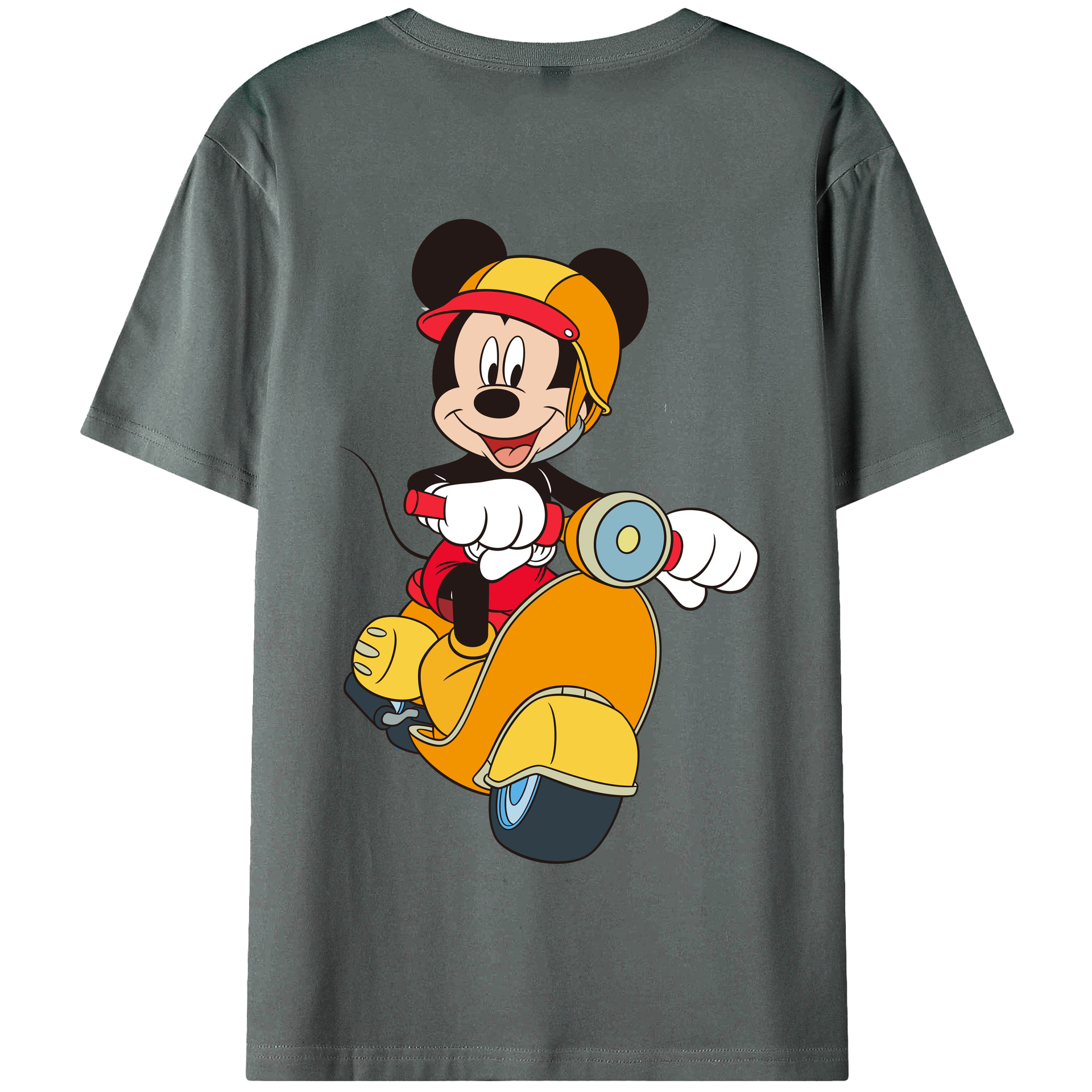 （画像用） ミッキーマウス Mickey Mouse 綿100％半袖Tシャツ（背面プリント）